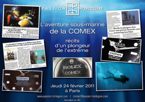 Rencontre de passionés d’horlogerie autour d’une légende : COMEX