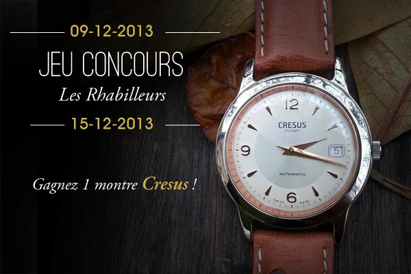 Concours : Gagnez une montre Cresus !