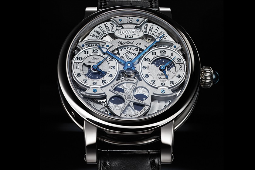 Bovet – Collection Dimier, Récital 17 Triple fuseaux horaires, phase de lune