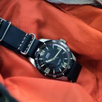 Oris Diver 65 - Nato cuir