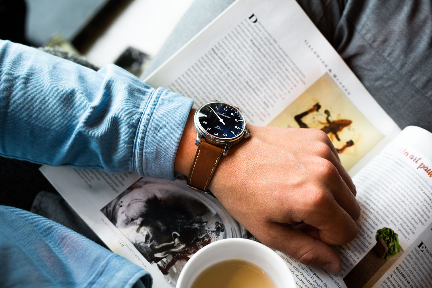 Bracelet de montre en Cuir Barenia Marron - Joseph Bonnie