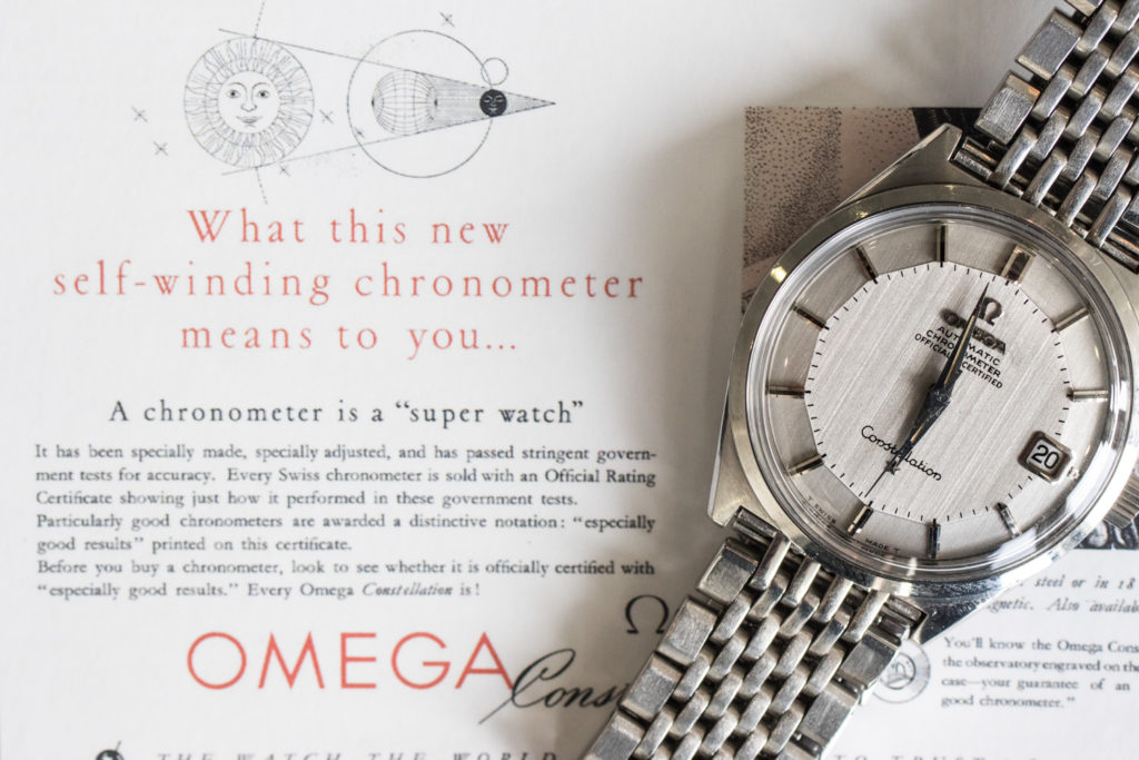 L'histoire de l'Omega Constellation - Exemple de cadran Pie-Pan