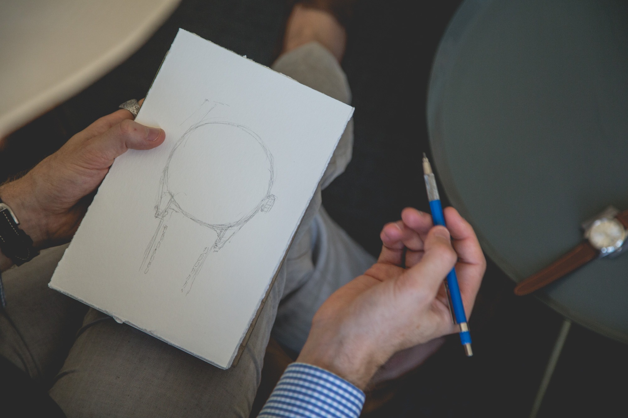 Portrait - Sunflowerman - Dessin d'une Rolex Datejust
