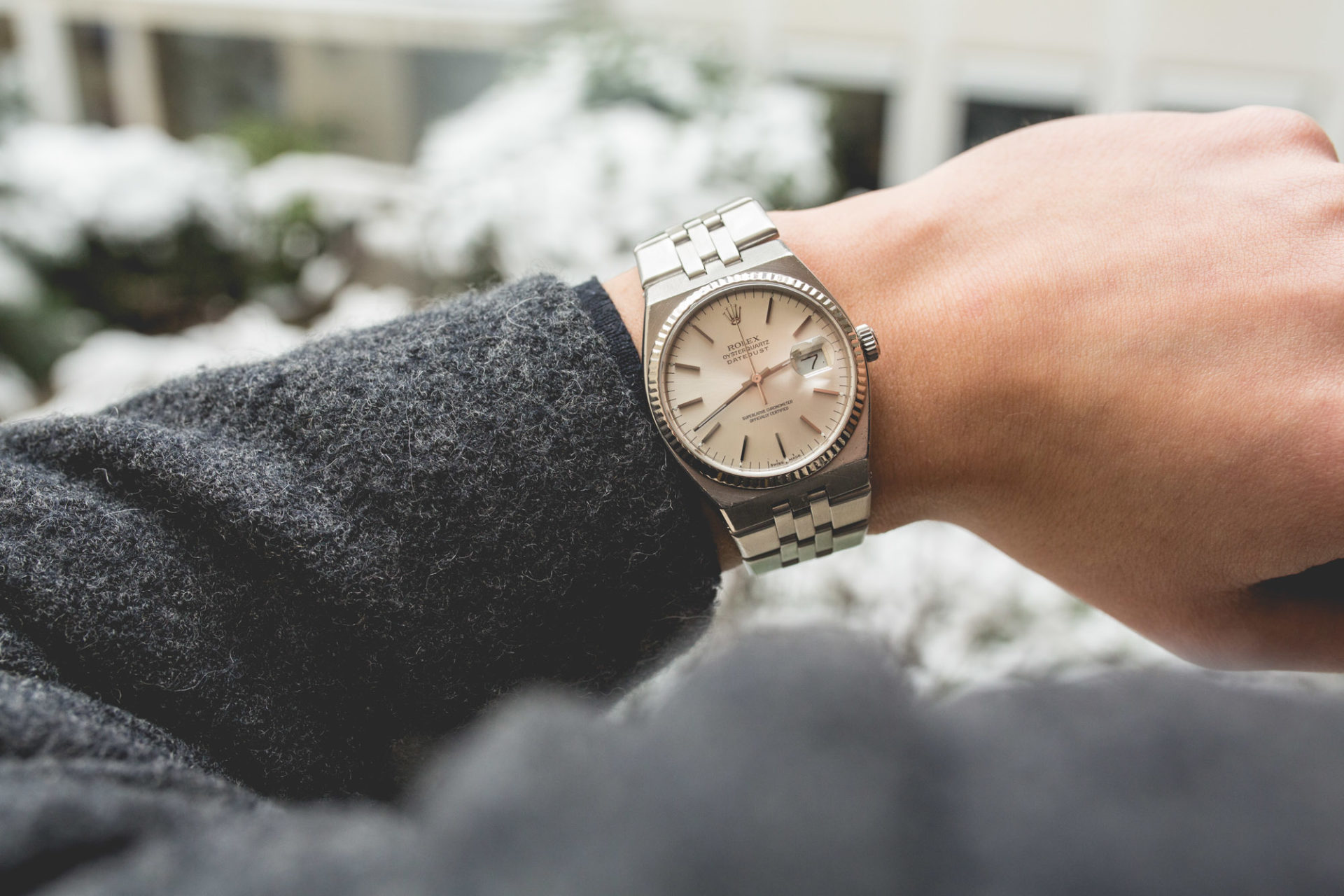 Montre à Quartz Homme Avec Dateur - Boîtier Acier, Bracelet Simili Cuir Blanc - Neuf Avec étiquettes