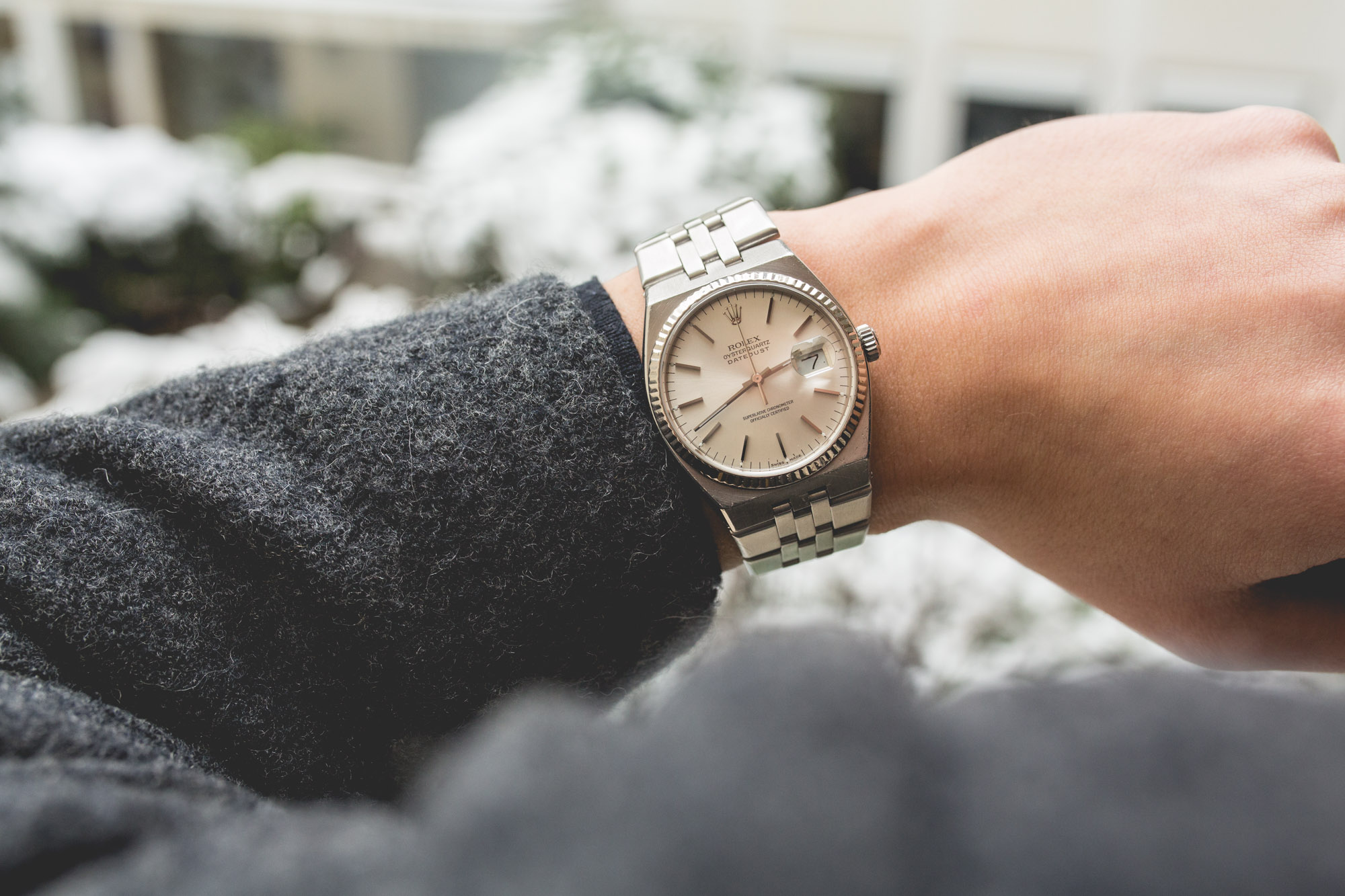 rolex oysterquartz datejust 17014