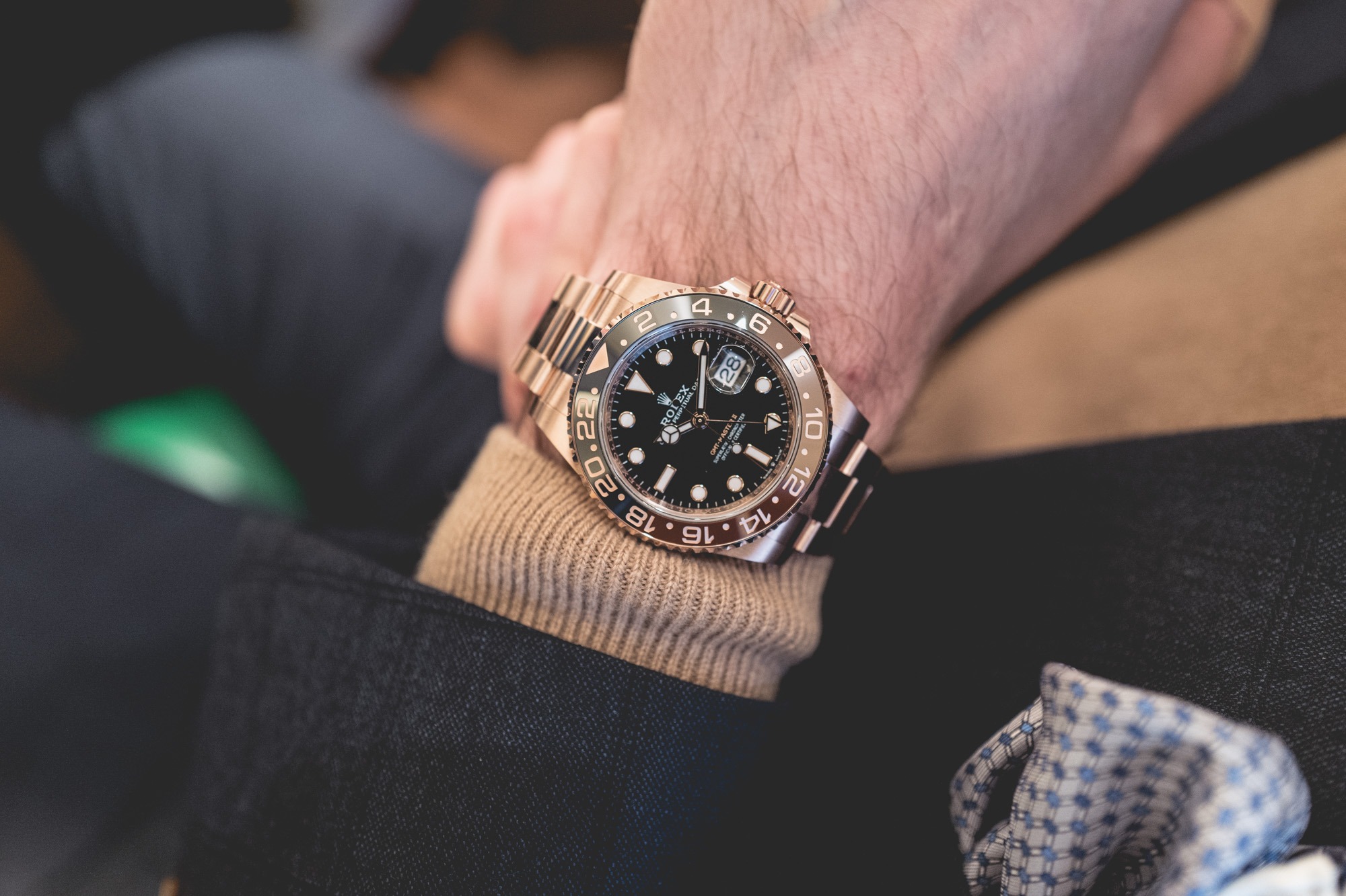 rolex everose gmt master ii