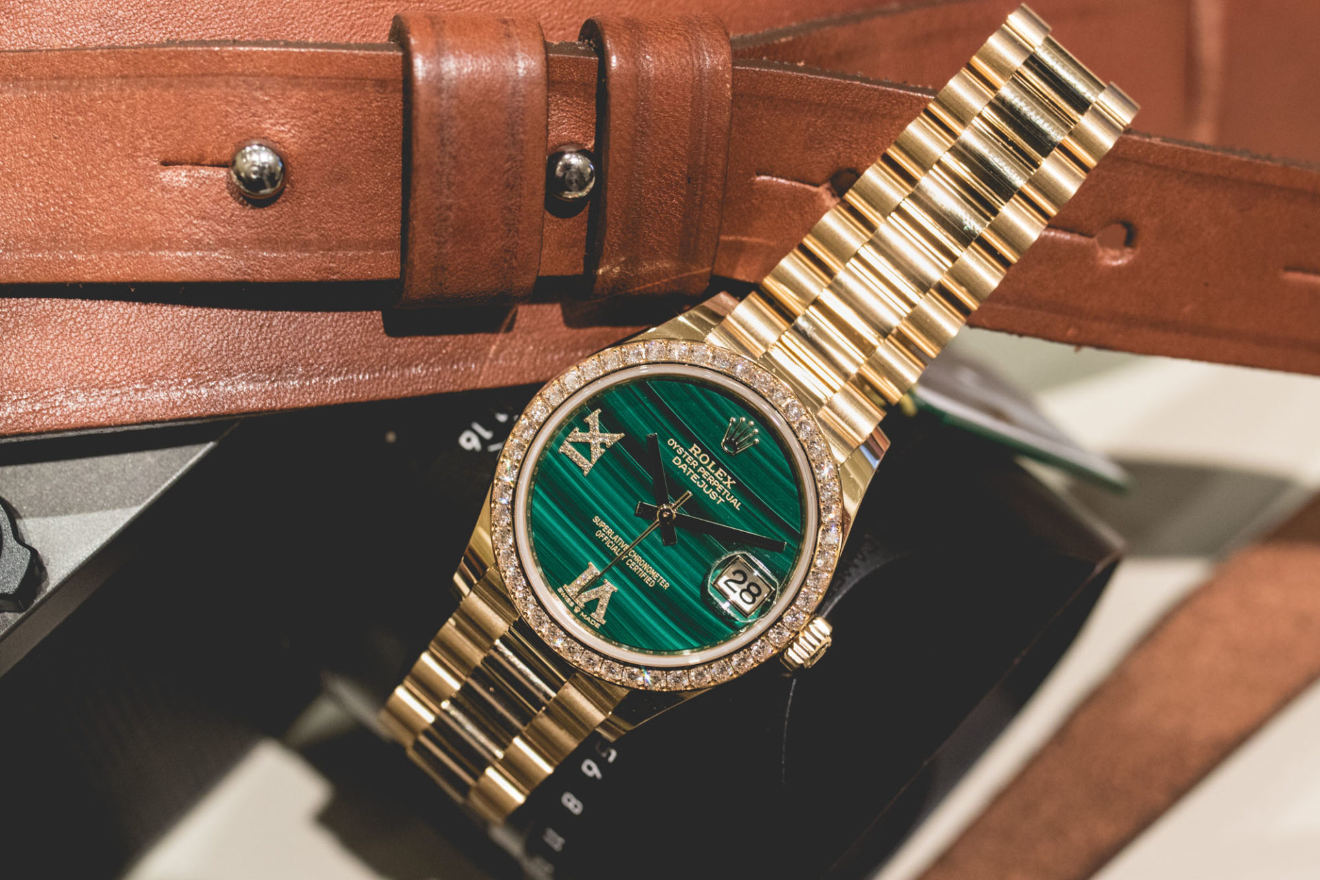 Rolex Oyster Perpetual Malachite