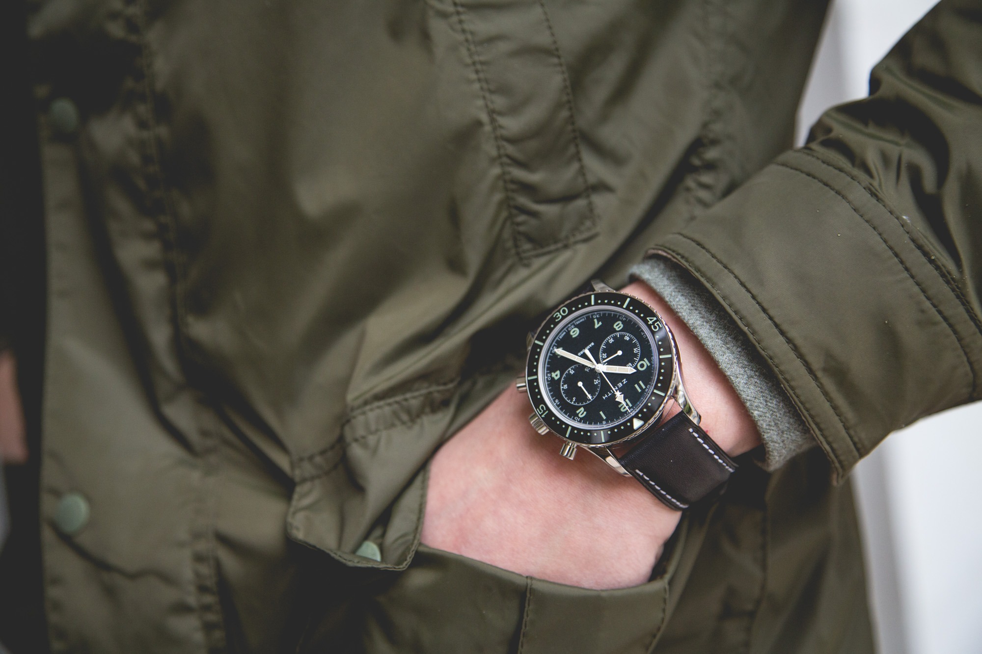 Zenith Pilot Chrono Tipo CP 2 Bamford - cadran