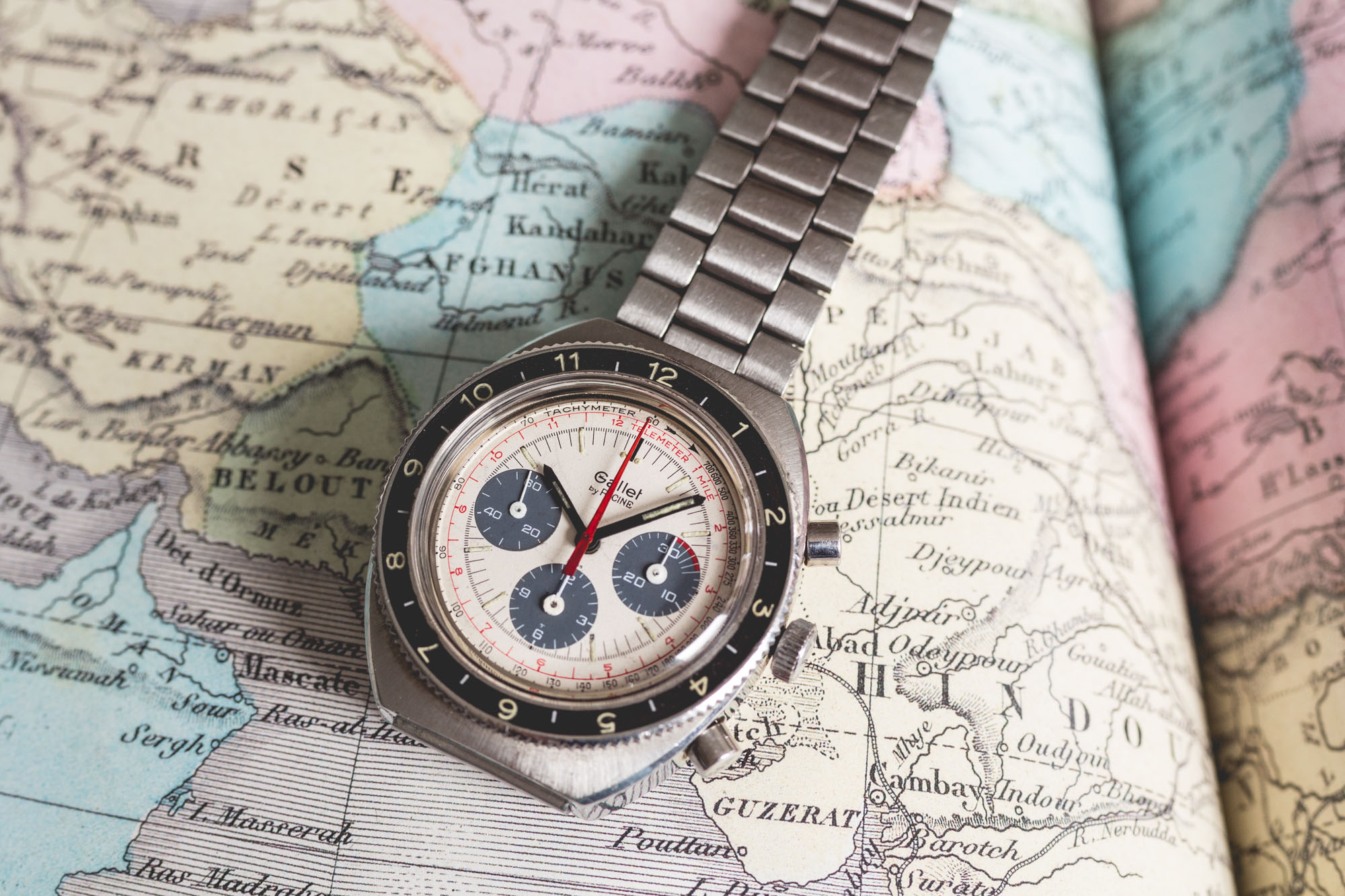 Montre Chronographe Gallet by Racine Suisse et americaine