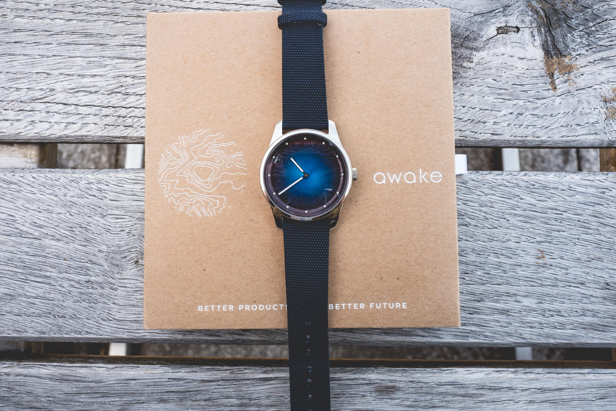 Awake Watches - cadran bleu