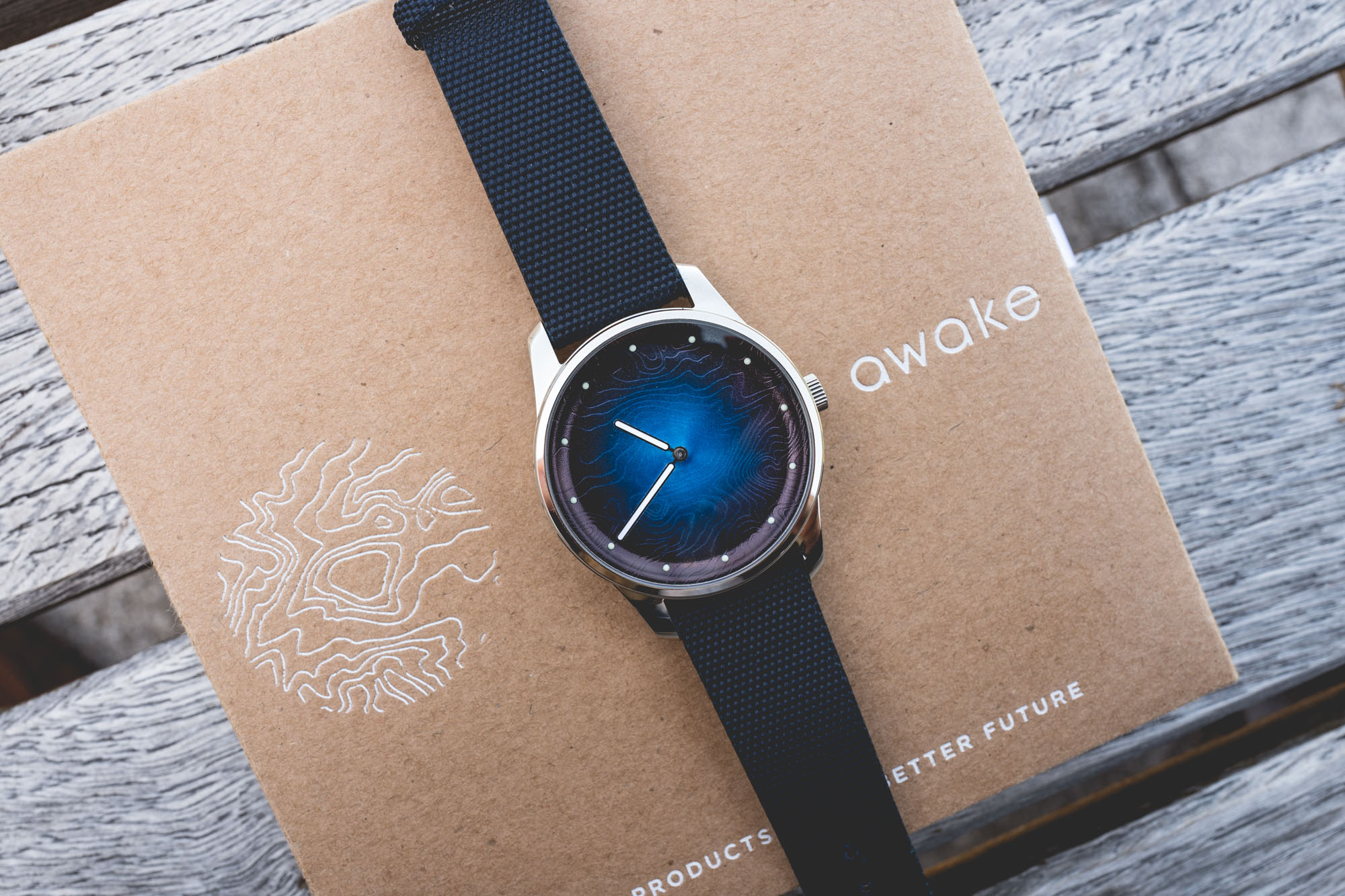 Awake Watches - cadran bleu