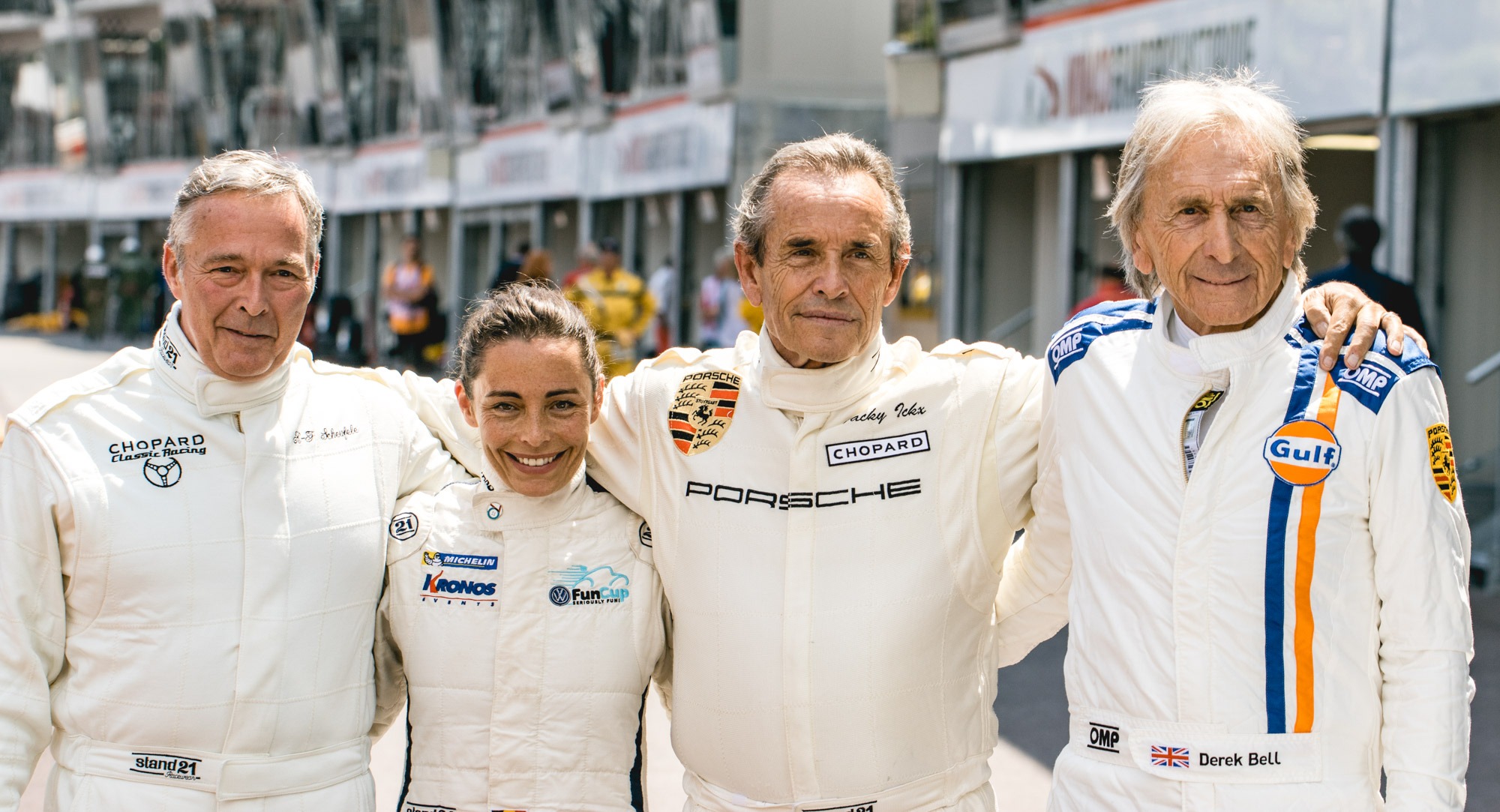 Grand Prix de Monaco Historique - Karl-Friedrich Scheufele, Vanina Ickx, Jacky Ickx et Derek Bell