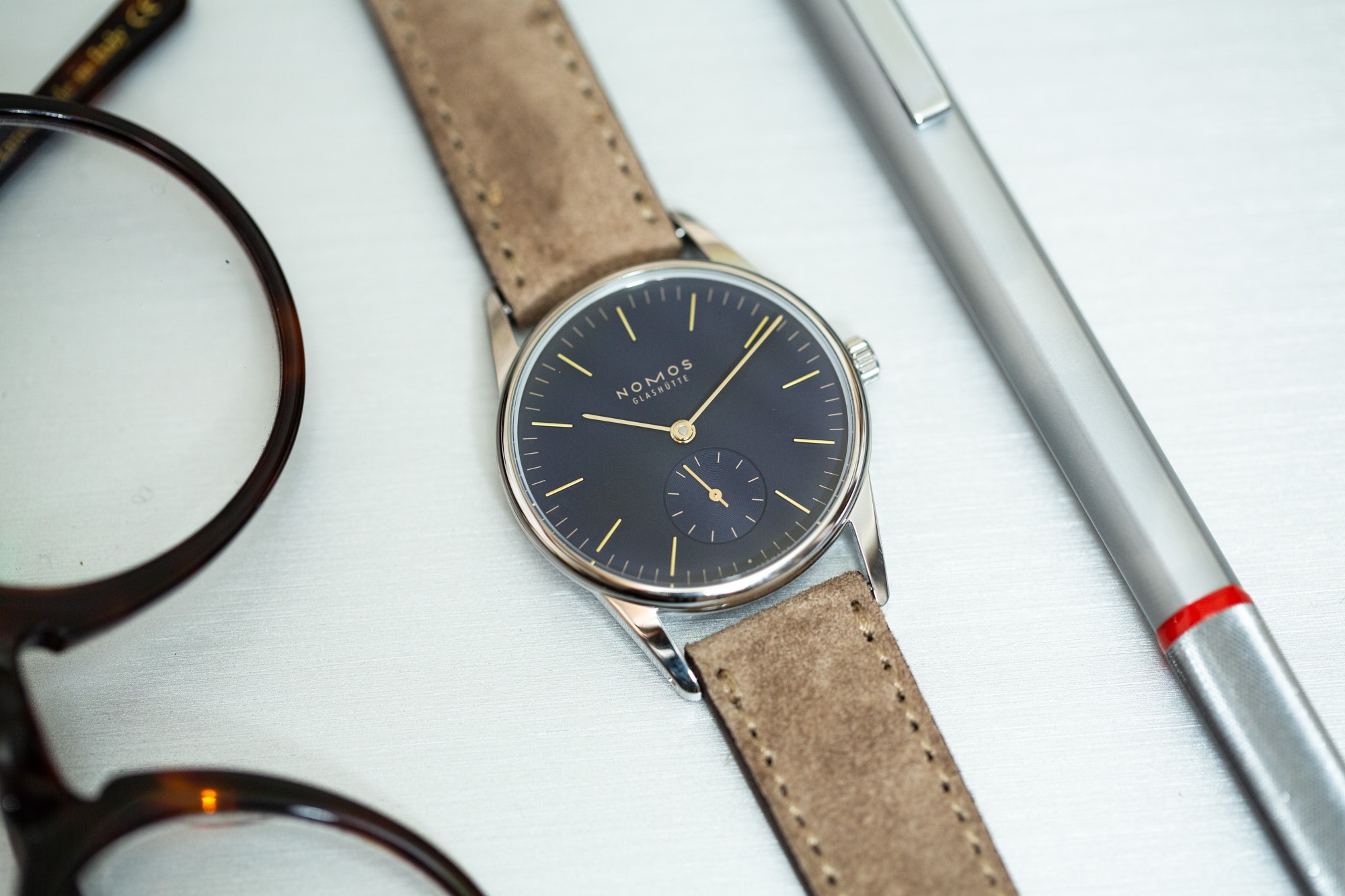 Nomos Orion Midnight Blue 33mm