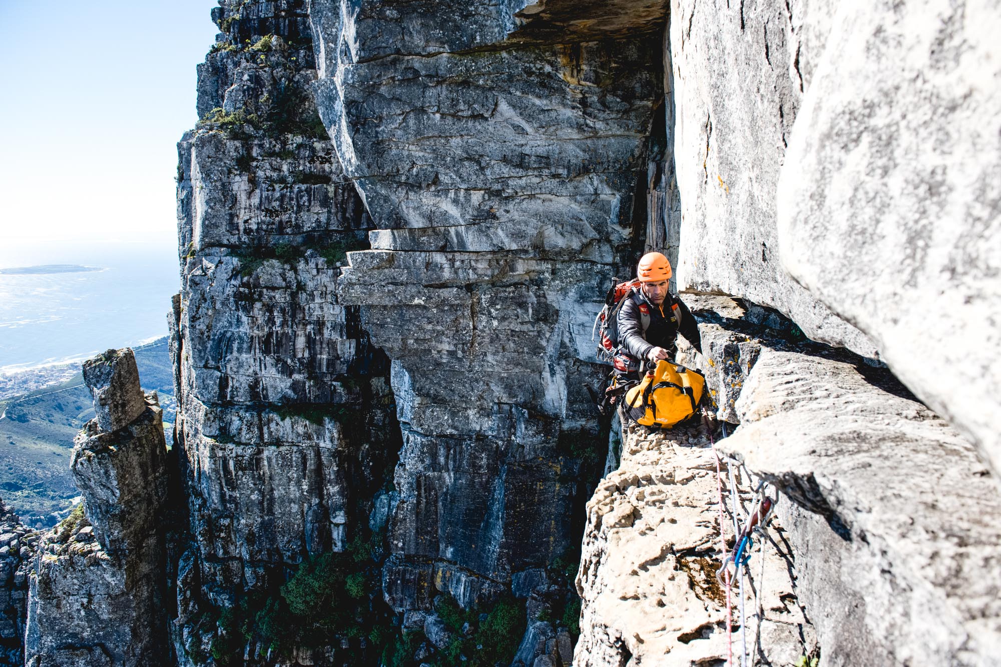 Mike Horn - African expedition. Climbing the Table mountain.