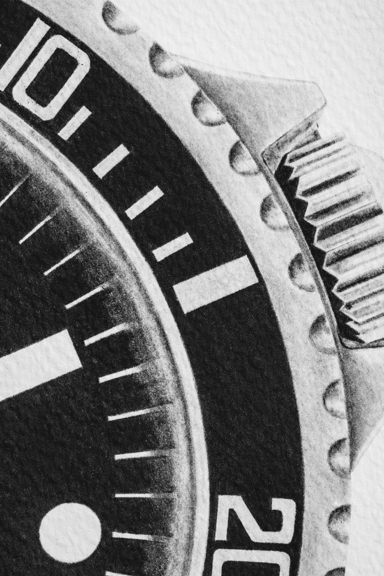 Constance Tournier Drawings - Rolex Submariner 5513 Meters First