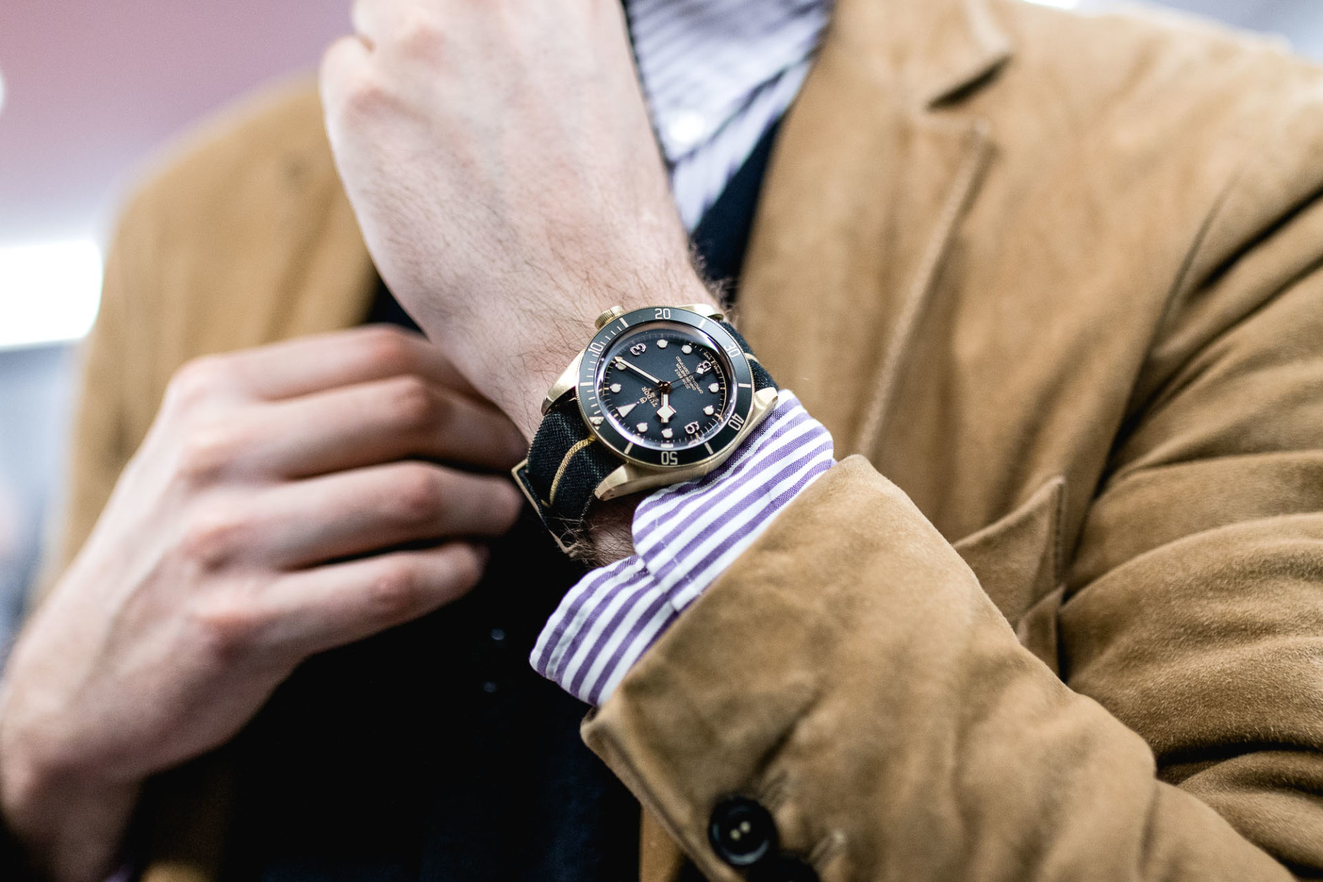 Montre Tudor et son bracelet tissu