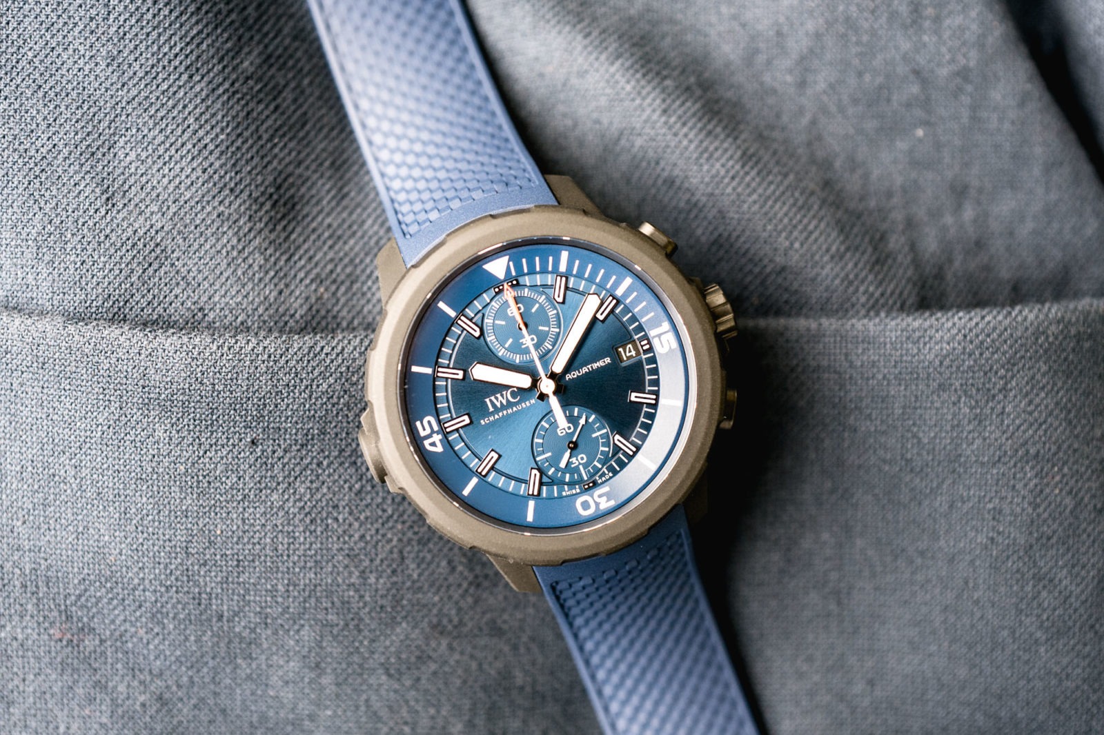 IWC Aquatimer Chronograph - Edition Laureus 2019 - Cadran