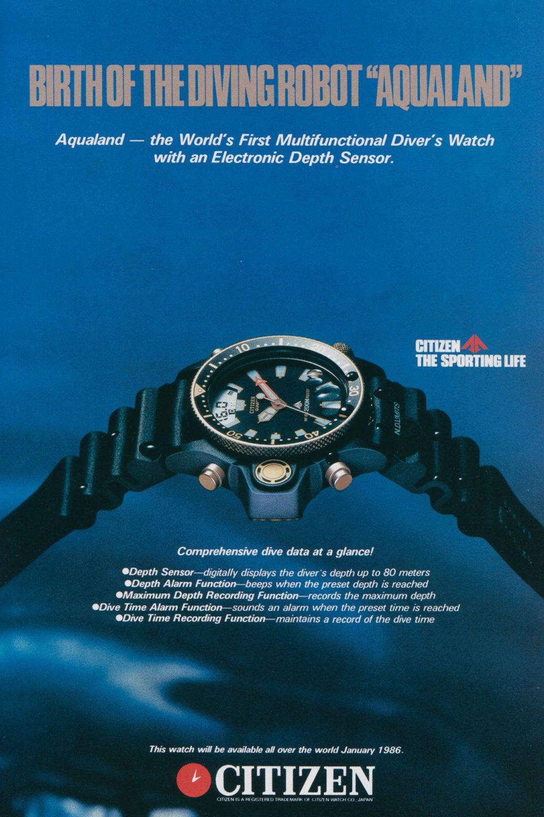 Citizen Aqualand - Publicité (Seiko & Citizen Watch Forum)