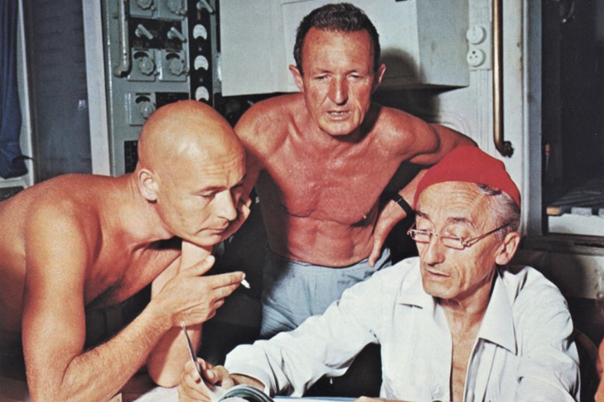 André Laban, Frédéric Dumas et Jacques-Yves Cousteau