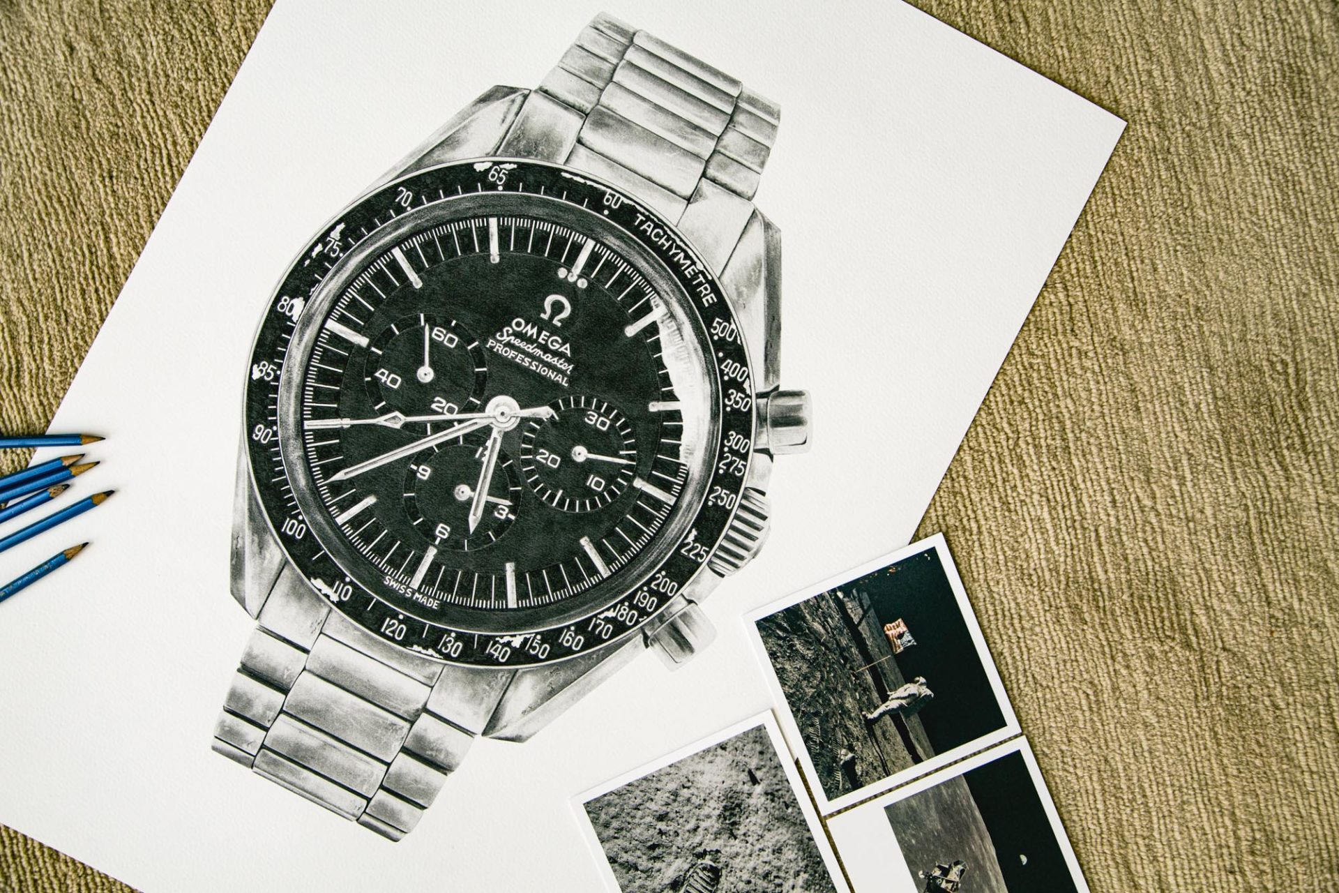 Constance Tournier - Omega Speedmaster 105.012 - Anniversaire Premier Homme sur la Lune