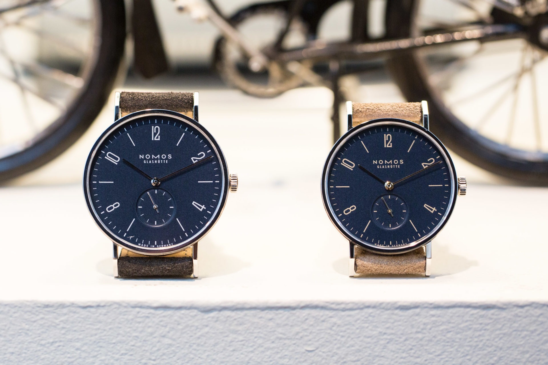 NOMOS Tangente 38 Midnight Blue & NOMOS Tangente Midnight Blue