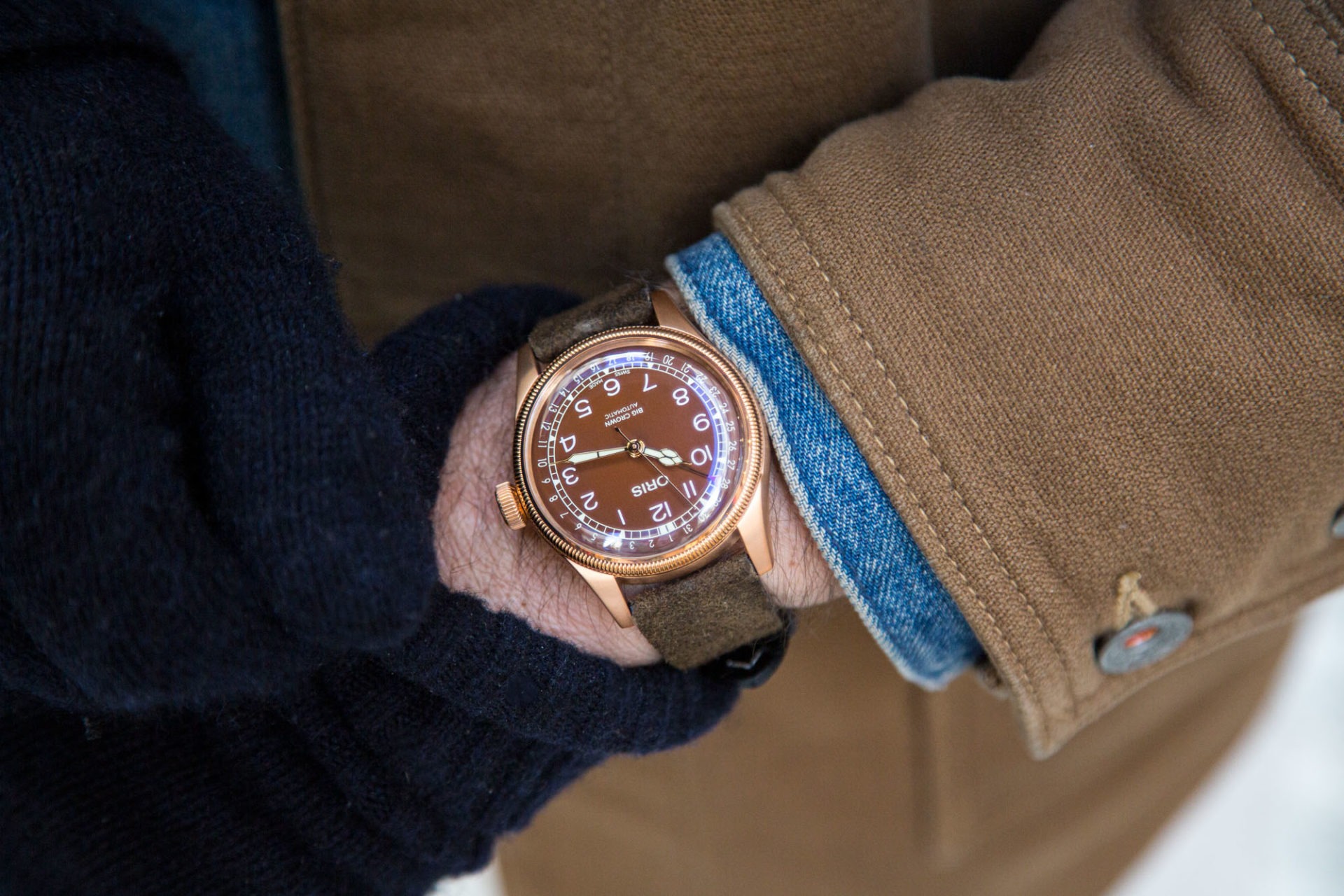 Oris Big Crown Bronze Pointer Date