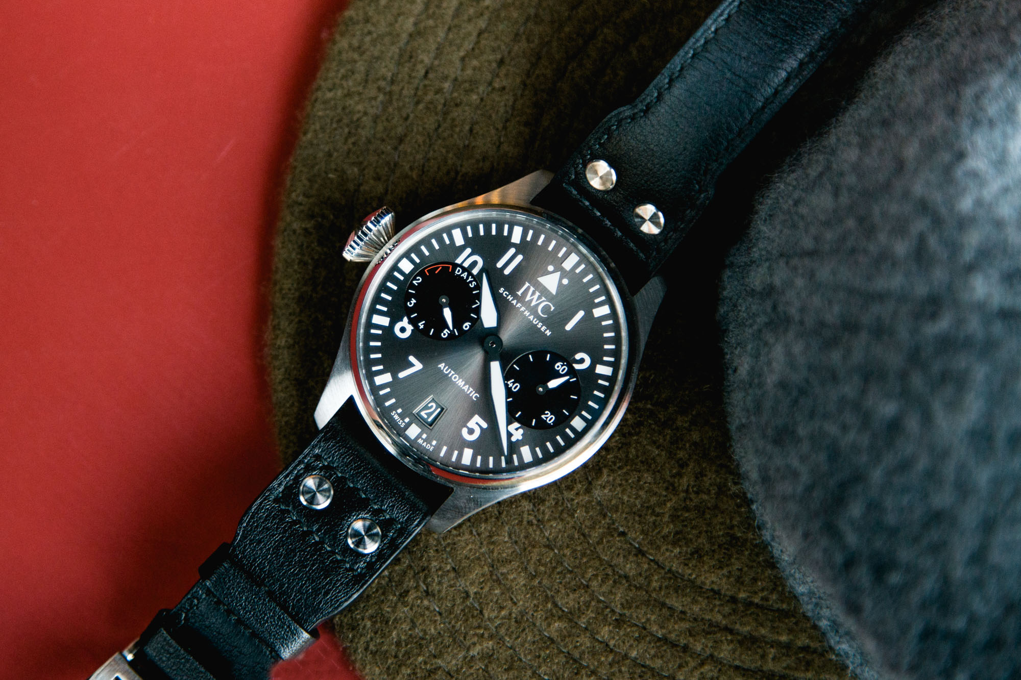 IWC BIG PILOT Couronne inversée pour les gauchers