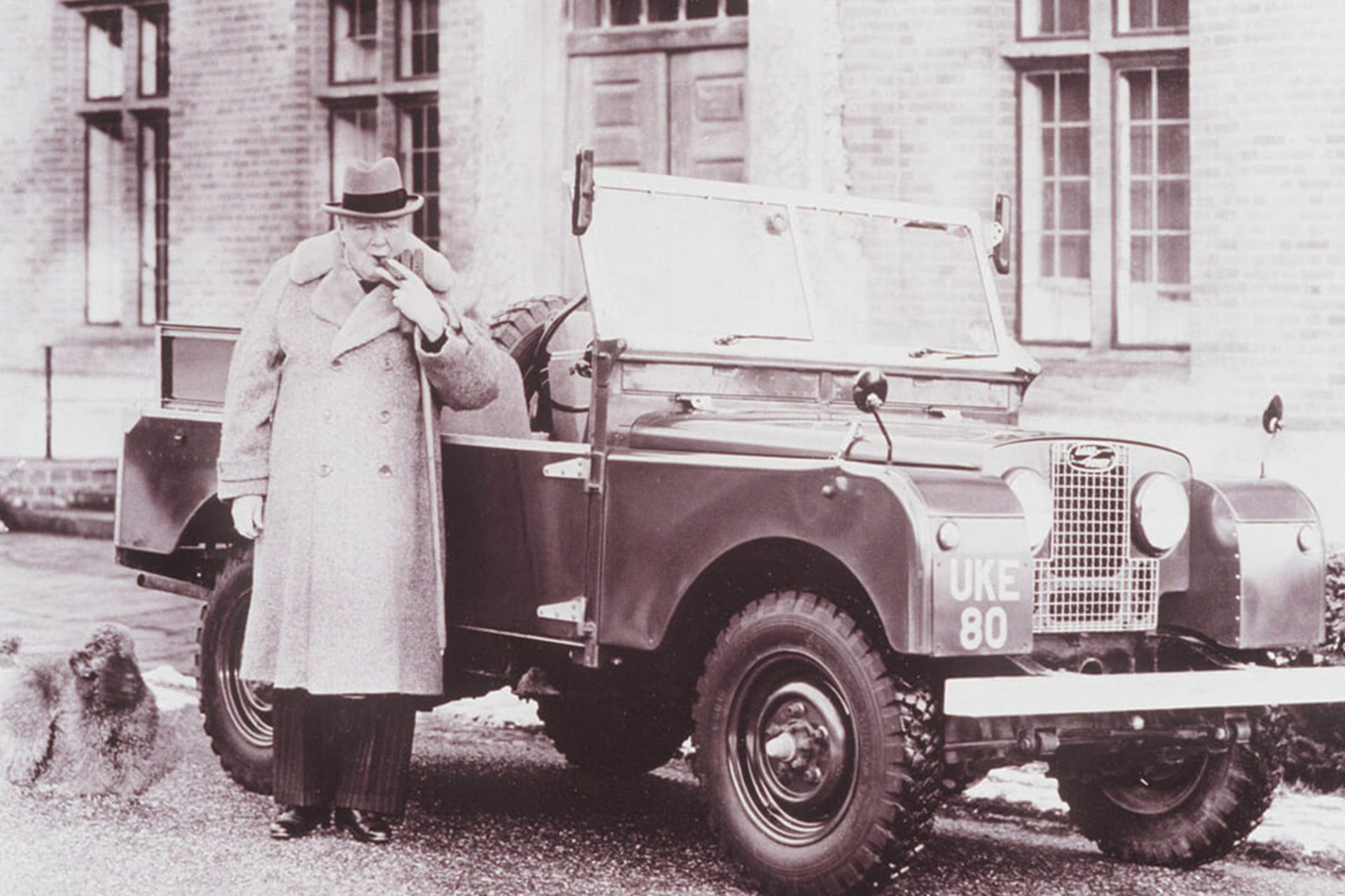 Land Rover Defender et Sir Winston Churchill