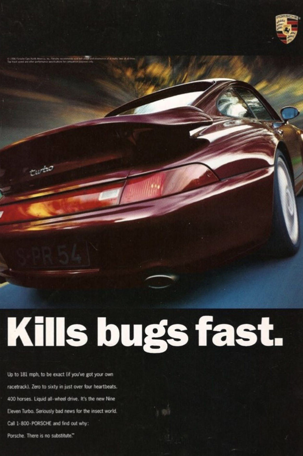 Publicité Porsche 911 type 993 Turbo