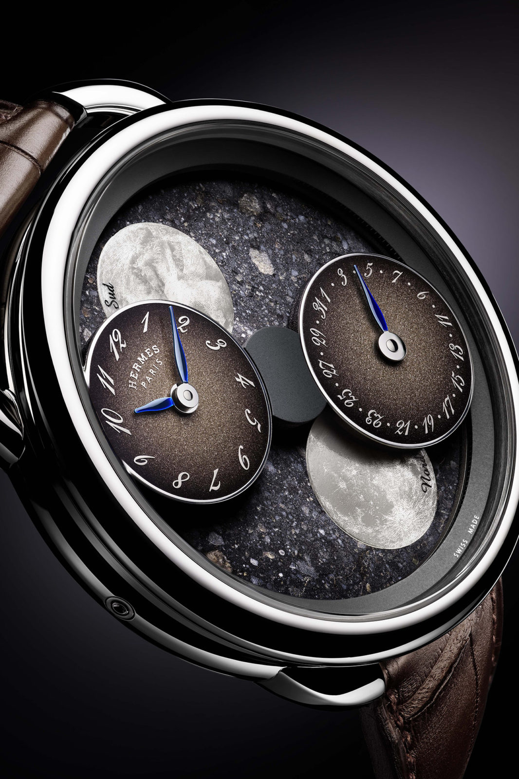 Hermès Watches & Wonders 2020 - Arceau l'Heure de la Lune météorite lunaire