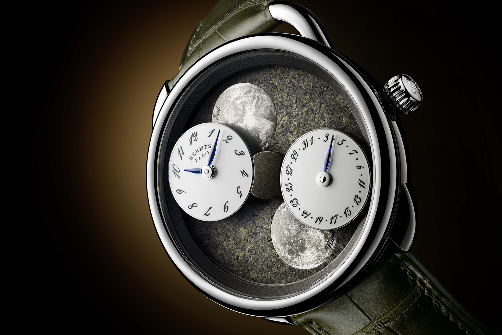 Hermès Watches & Wonders 2020 - Arceau l'Heure de la Lune météorite martienne