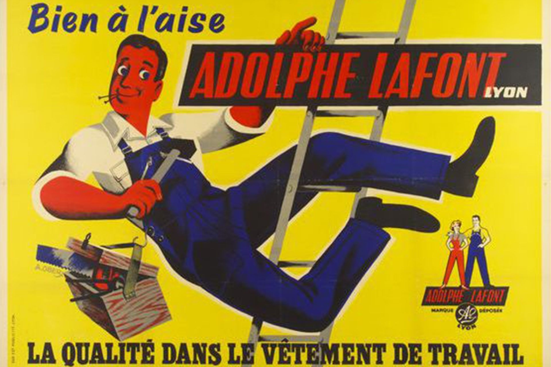 La salopette - Publicité Adolphe Lafont