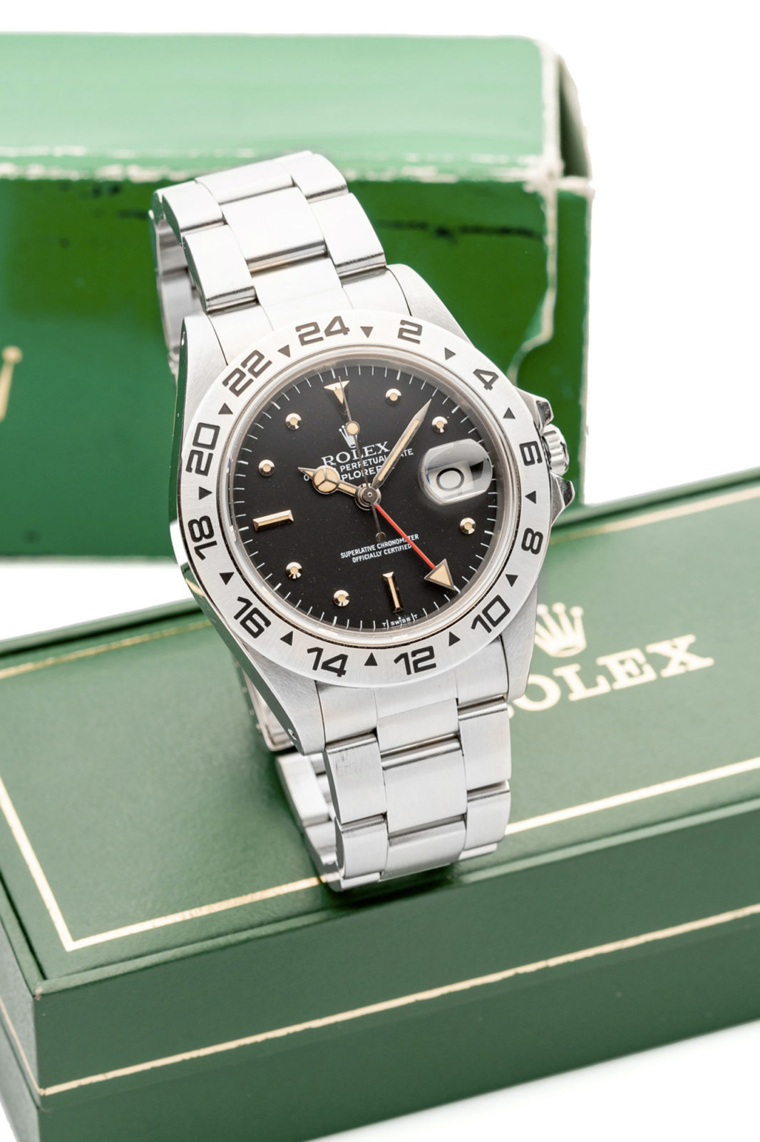 Antiquorum - Vente de montres du 28 juin - Rolex Explorer II Nipple dial