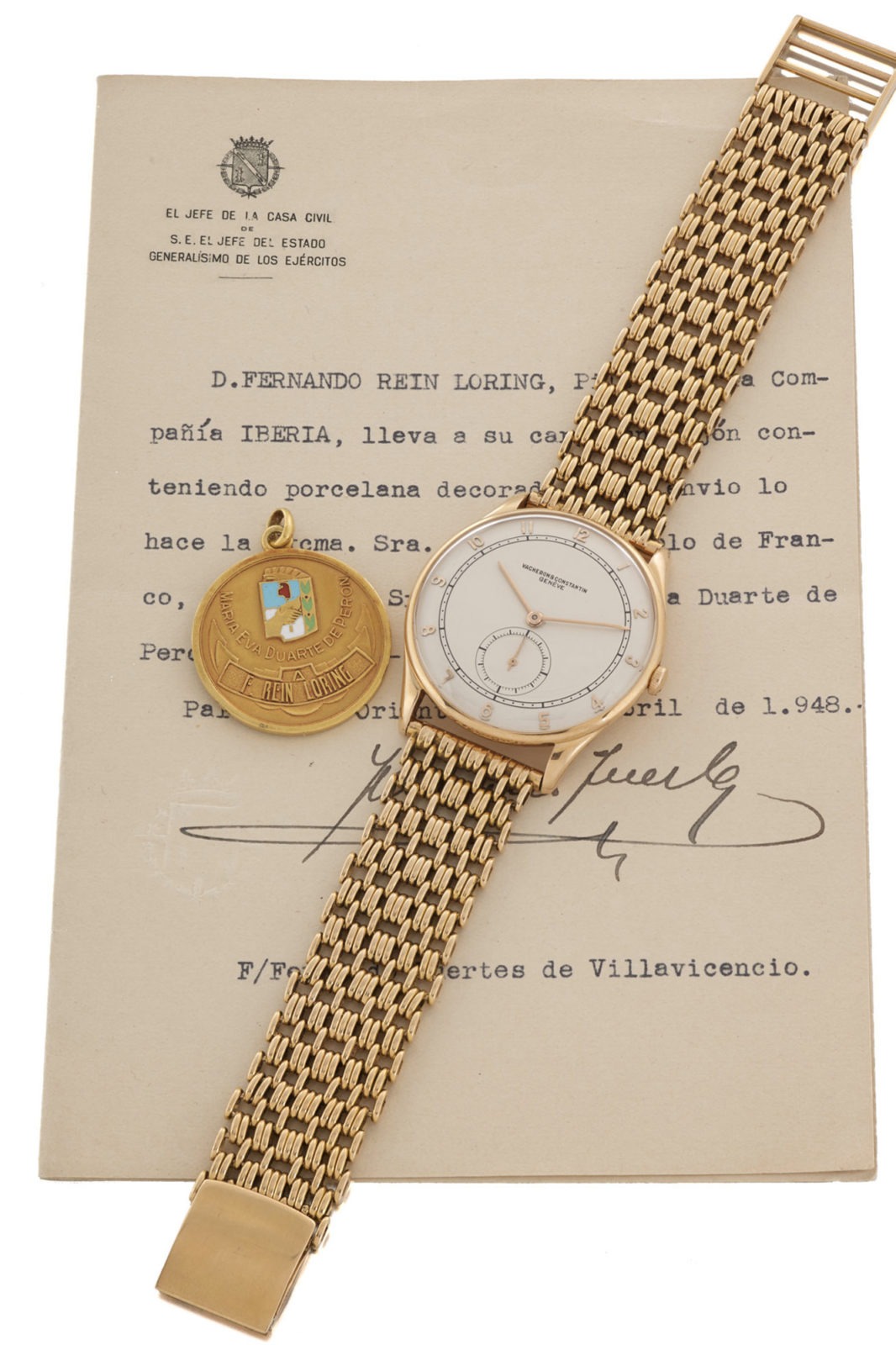 Antiquorum - Vente de montres du 28 juin - Vacheron Constantin Eva Perón