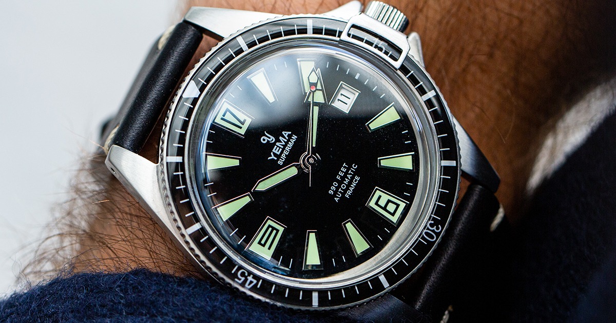 Yema Superman Heritage 63 retour de la c l bre montre de plong e