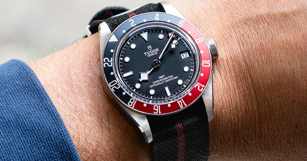 Portrait de Tone et sa montre Tudor Black Bay GMT