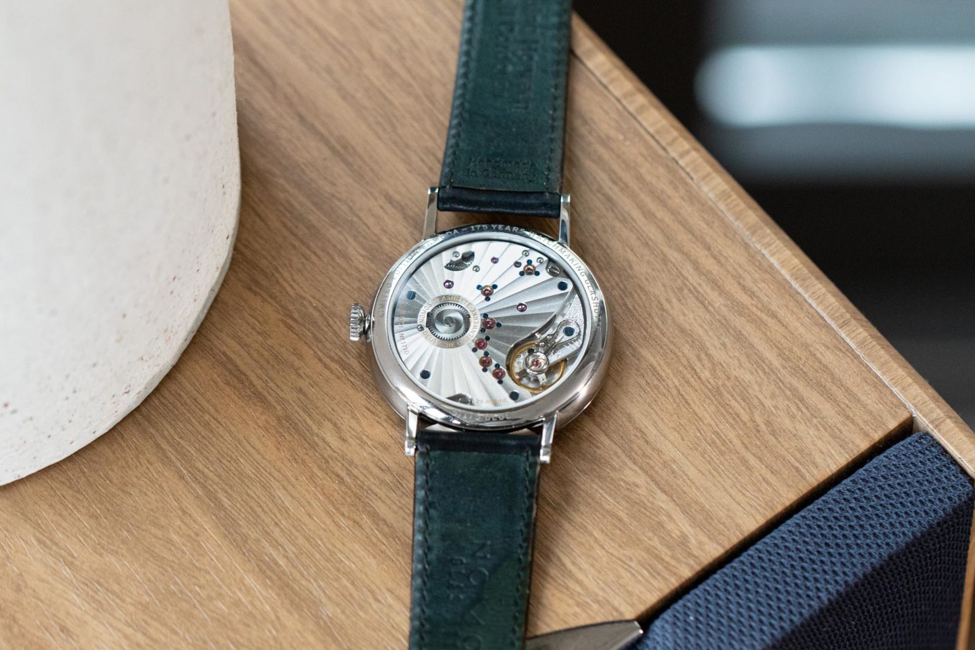 Nomos Glashütte Lambda 175 ans d'horlogerie à Glashütte - Calibre DUW 1001