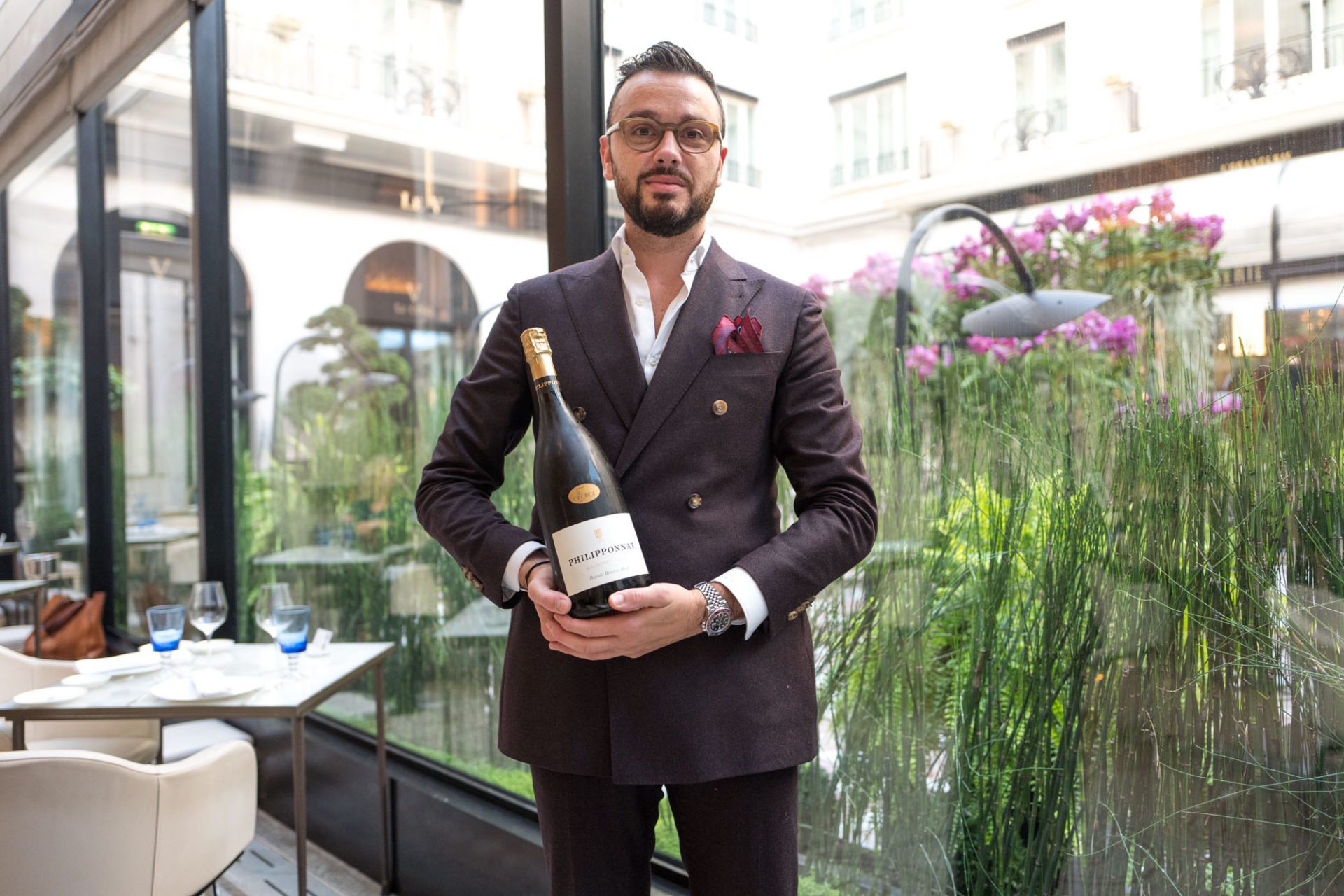 Gabriele Del Carlo, chef sommelier du restaurant Le George