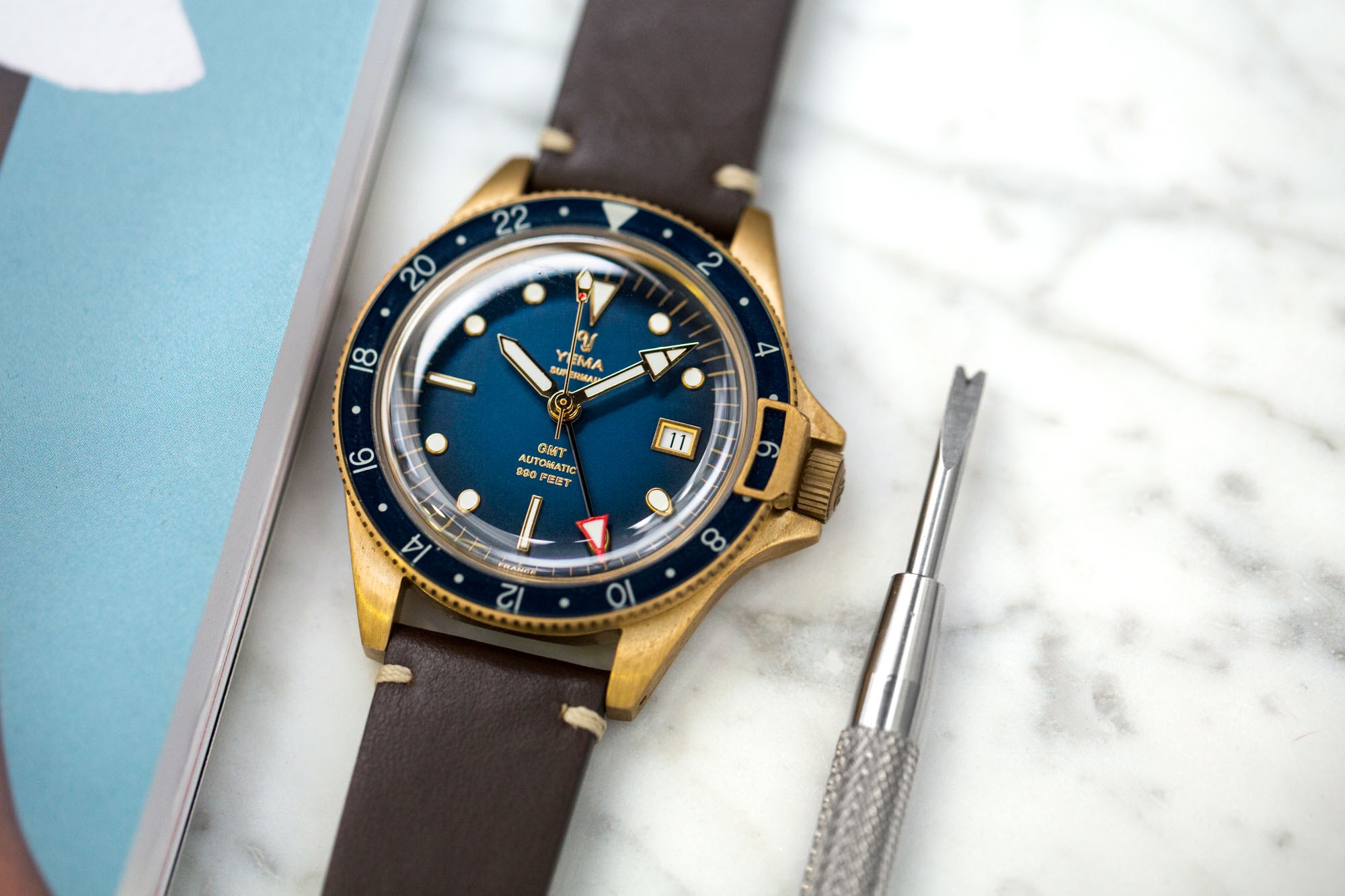 Yema bronze sales gmt blue