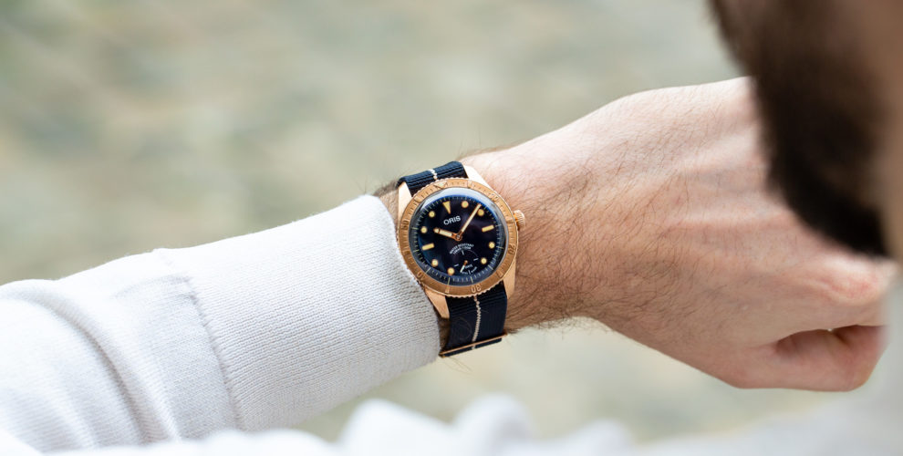 ORIS Carl Brashear Calibre 401 Limited Edition Bronze, bleu & calibre 401