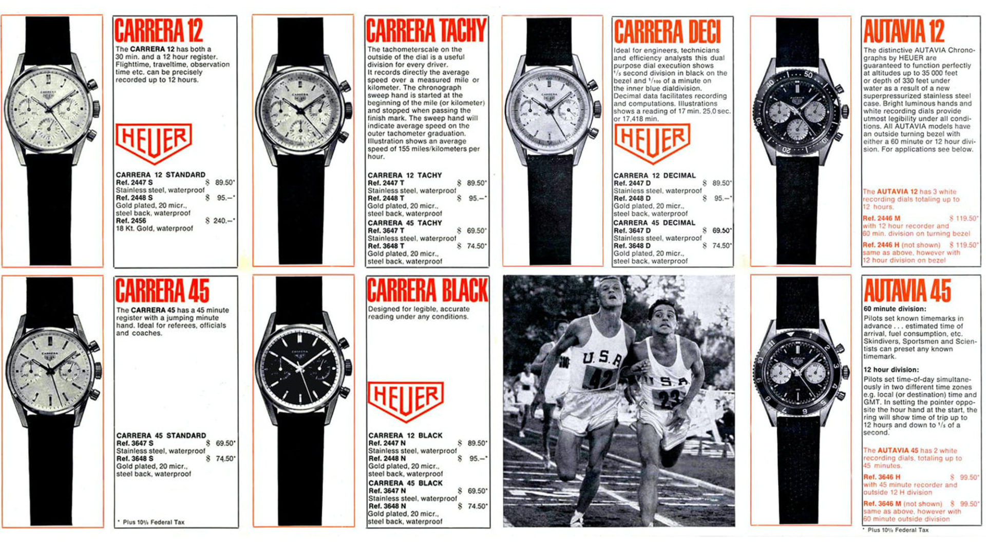 Catalogue Heuer 1963