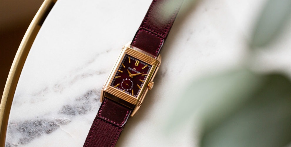 Jaeger-lecoultre Reverso tribute duoface fagliano De bordeaux et d'or rose