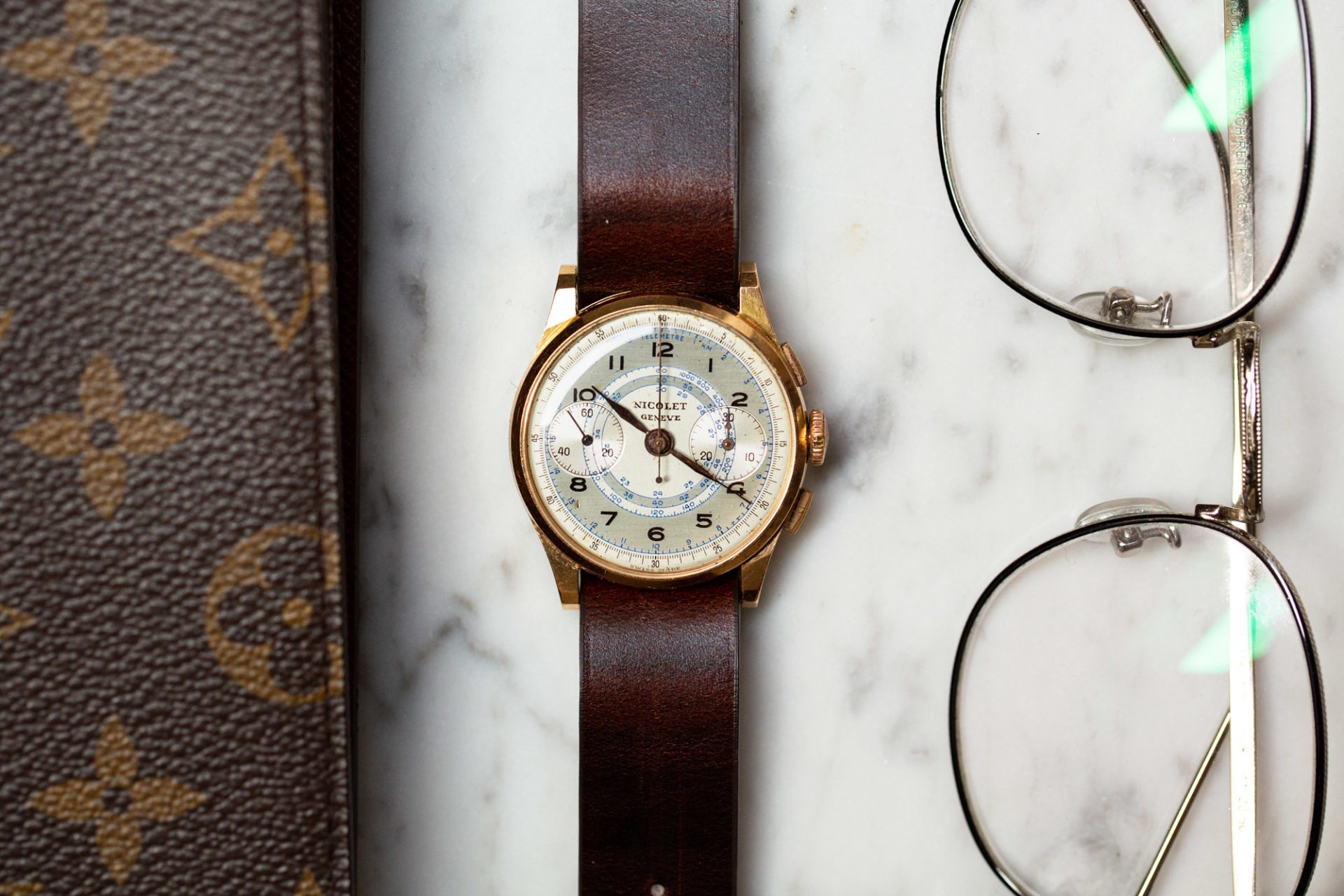 Chronographe Nicolet Genève - Sélection de montres vintage Joseph Bonnie