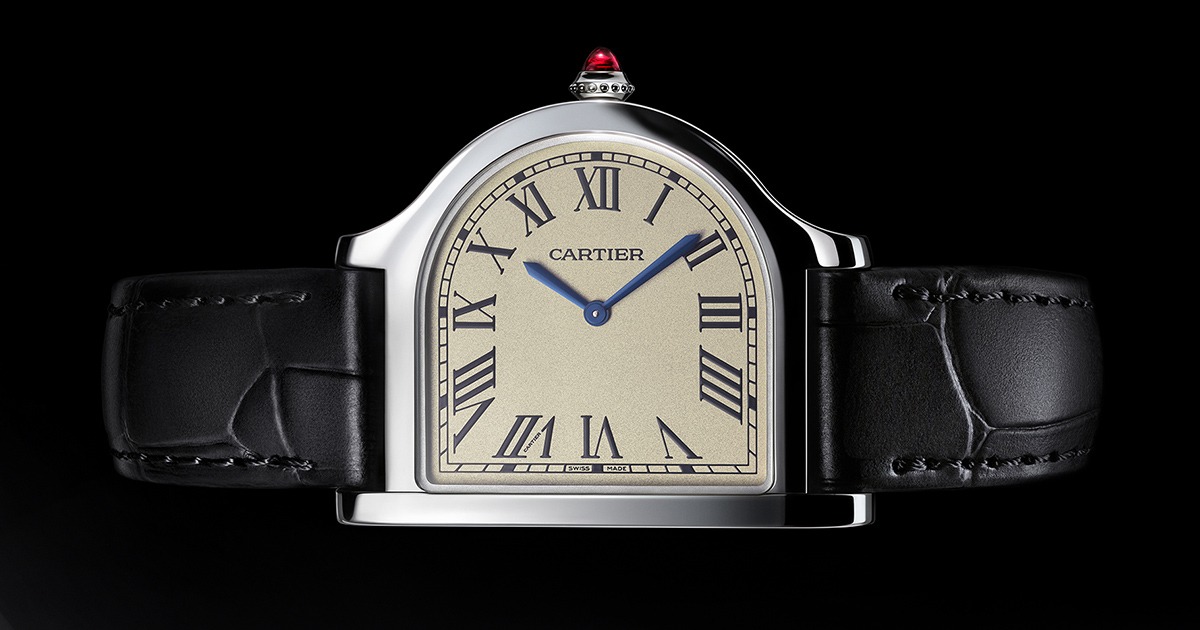 montre cartier déformée