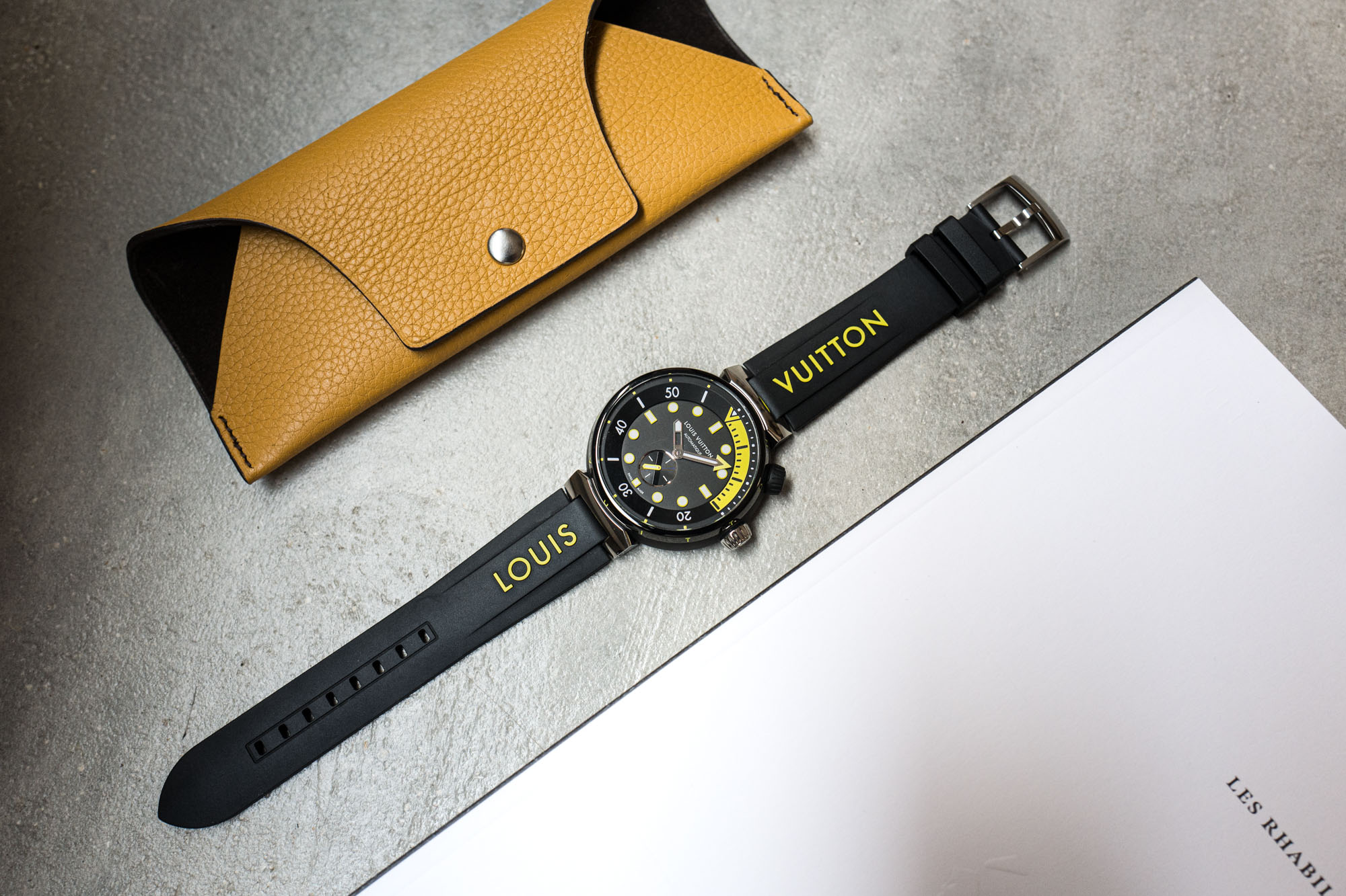 Watches: modern - Montre Louis Vuitton Tambour Street Diver QA 121 Skyline  Bleu Couleur 44 mm Automatique