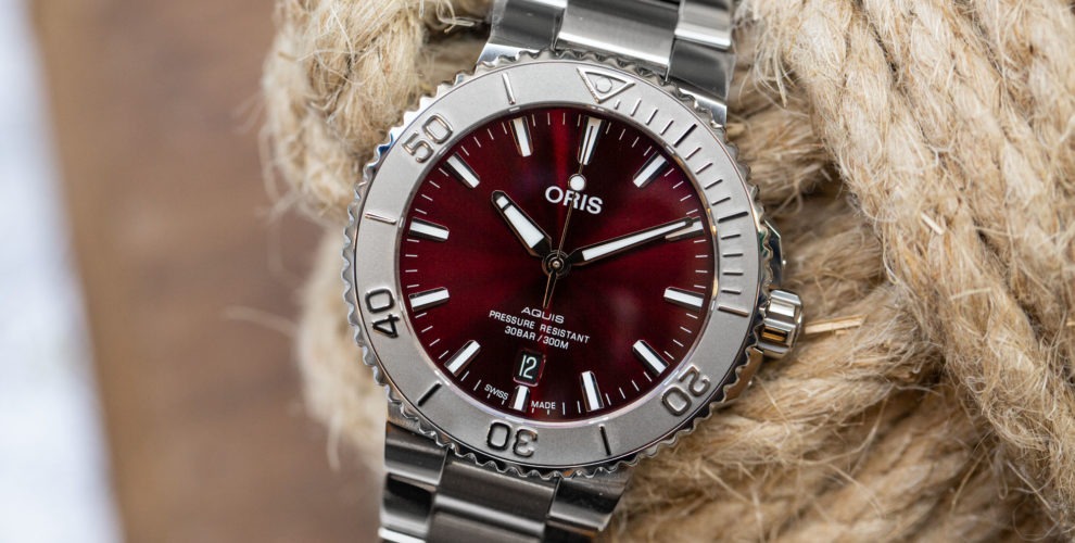 ORIS AQUIS 41,5 MM La cerise sur le cadran