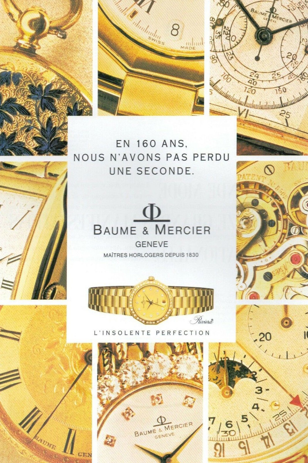 Publicité Baume & Mercier Riviera