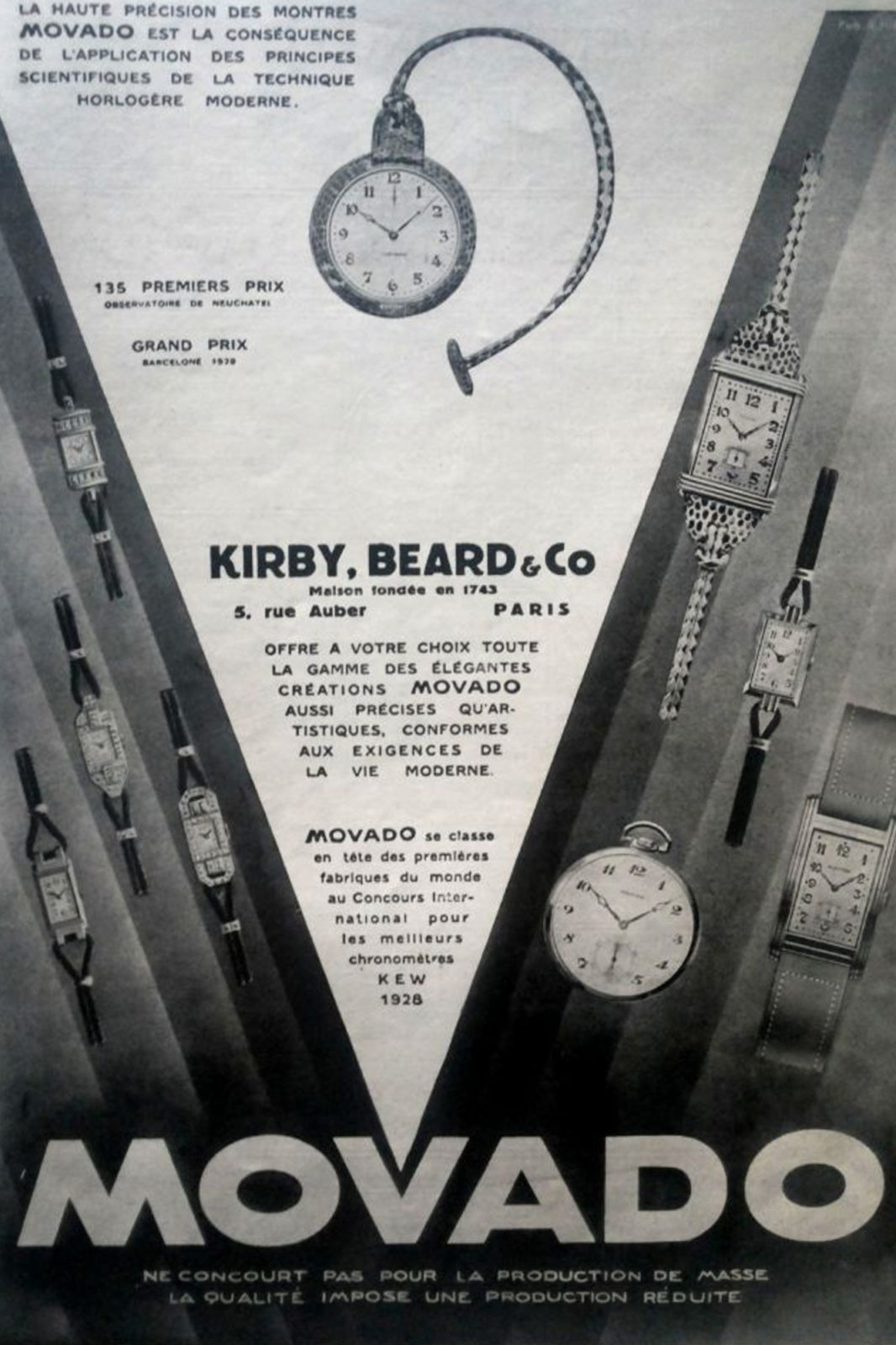 Publicité Movado Kirby