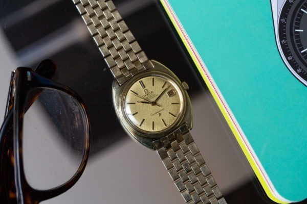 Omega Constellation C-Case Linen Dial - Selection de montres vintage chez Joseph Bonnie