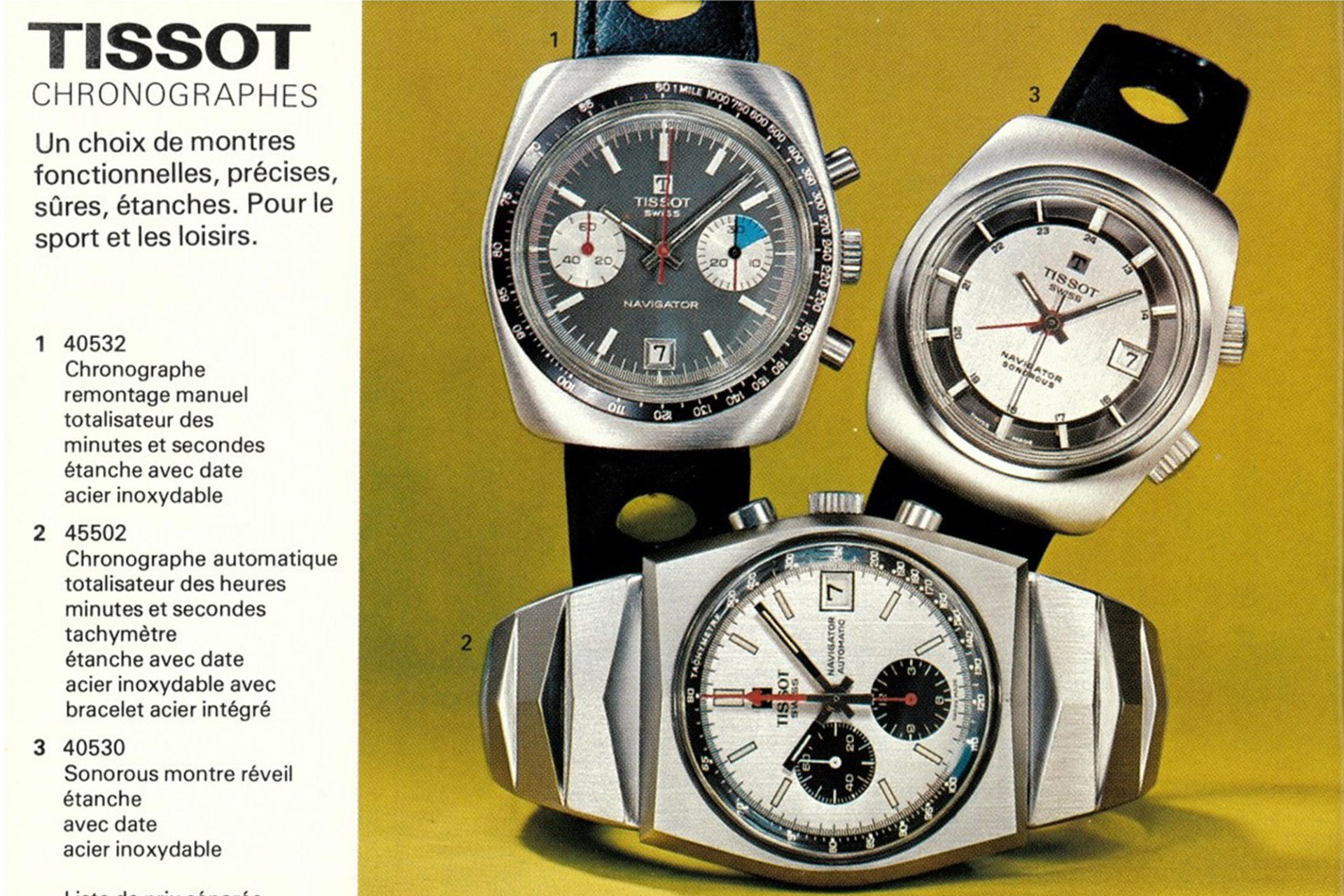 Publicité Tissot 1970s